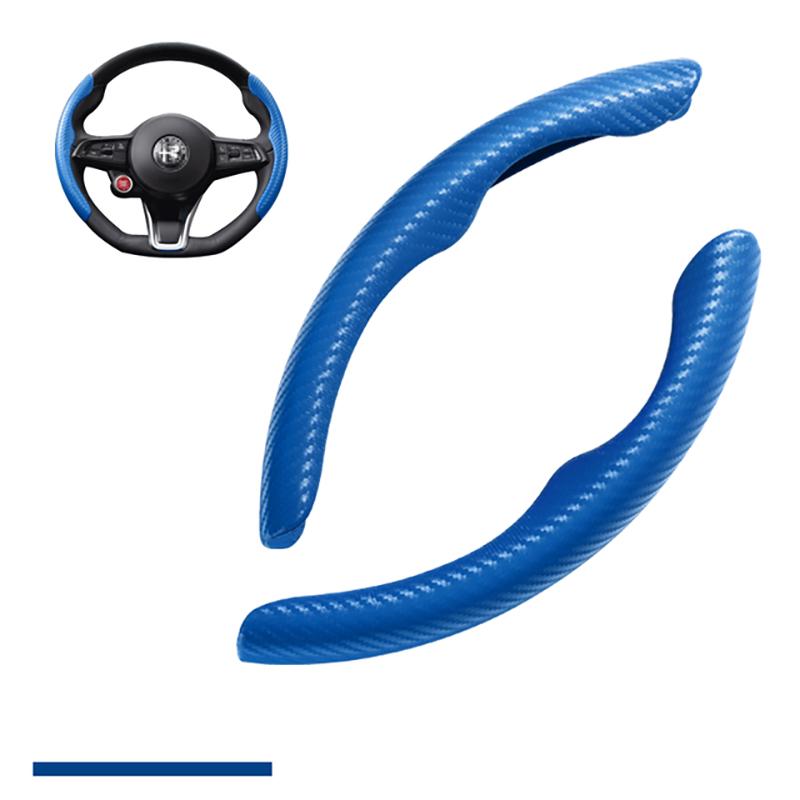 YAQG2 Car Steering Wheel Cover Segment Steering Wheel Protection Cover For Alfa Romeo Giulia Stelvio Interior Styling Car Accessories