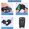 5 Button Key Fob Shell Replacement for Chevy Cruze Camaro Impala Equinox GMC Terrain Buick Regal Lacrosse 2017 2016 2015 2014 2013 2012 2011 2010