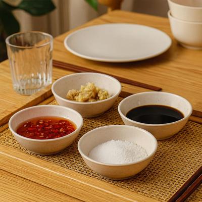 Biodegradowalne jednorazowe miseczki na sos Okrągłe Pogrubione Naczynie na sos do sushi Wielofunkcyjne Pojemniki na żywność Odporne na upadek