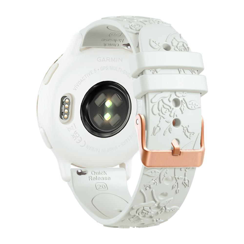 20 mm Damarmband i Silikon för Garmin Forerunner 170 170M 70 165 155 570 245 645 Venu 2Plus Venu SQ2 Vivoactive 6 5 3 Armband