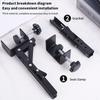 1 Pair Punching-Free Desktop Extending Boards Holder Foldable Keyboards Extension Bracket Office Computer Working Tablet Laptop