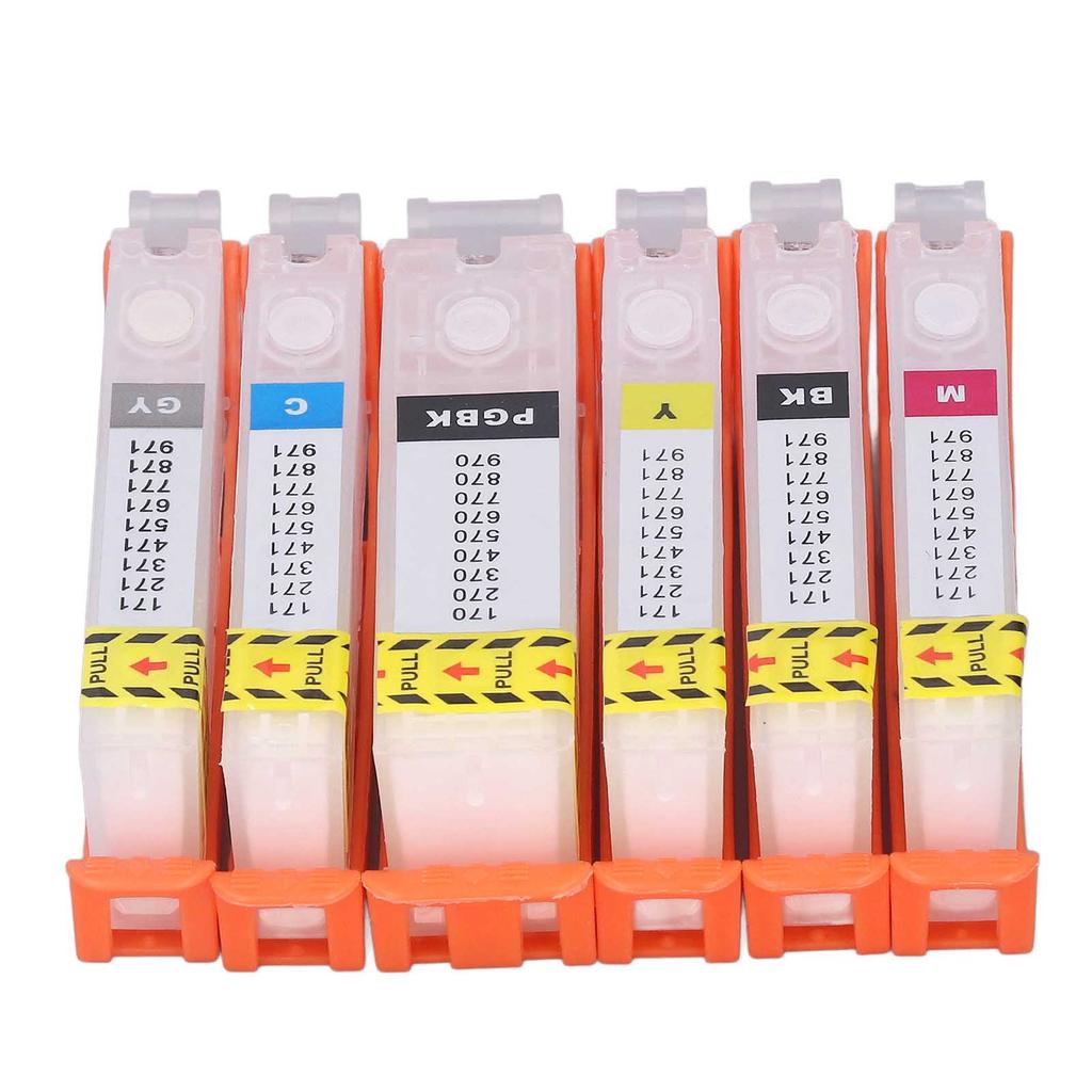 6PCS Ink Cartridge Replacement Refill Inkjet Box Printer Accessories for PIXMA MG5720