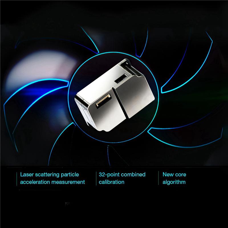 

A96I-4X Formaldehyde Detector Air Quality Monitor PM 2.5 Portable Display Air Pollution Meter Mini Dust Tester For Home Car