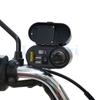 LMoDri Motorcycle Multi-function 4 in 1 Electronic Clock Type Cigarette Lighter Dual Ports USB Charger