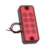 2Pcs Red 8 LED Side Marker Light Indicator Clearance Lamp 12V Universal for Car Truck Trailer Lorry ATV SUV UTE Pickup Boat