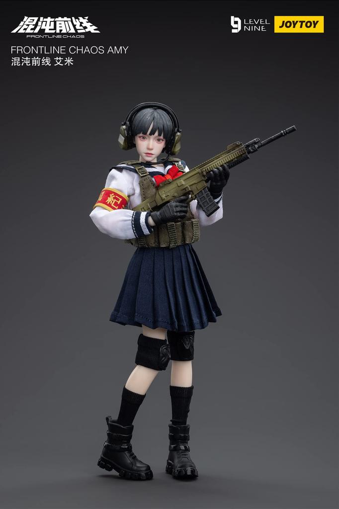 JOYTOY Kukyusha Frontline Chaos Amy Scale PVC ABS Painted Movable Figure 1/12 &