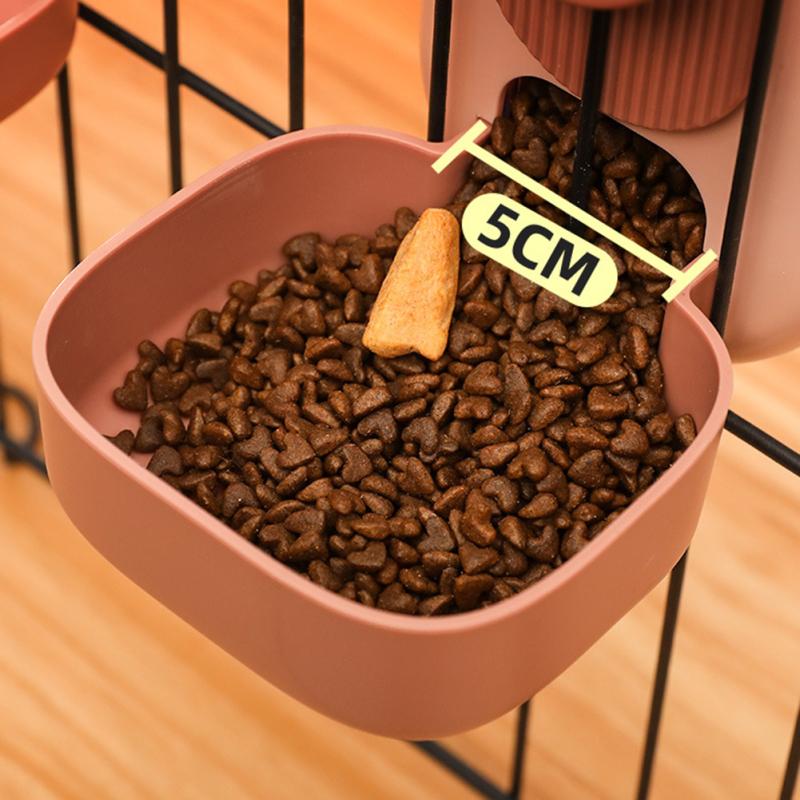 Pet Hanging Water Dispenser Cat Dog Automatic Feeder Water Fountain Pet Food Container Feeding