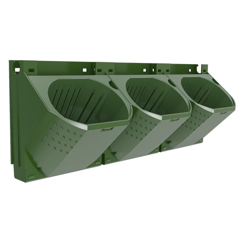 Wall-Mounted Plant Container for Slope Protection and Vertical Greening