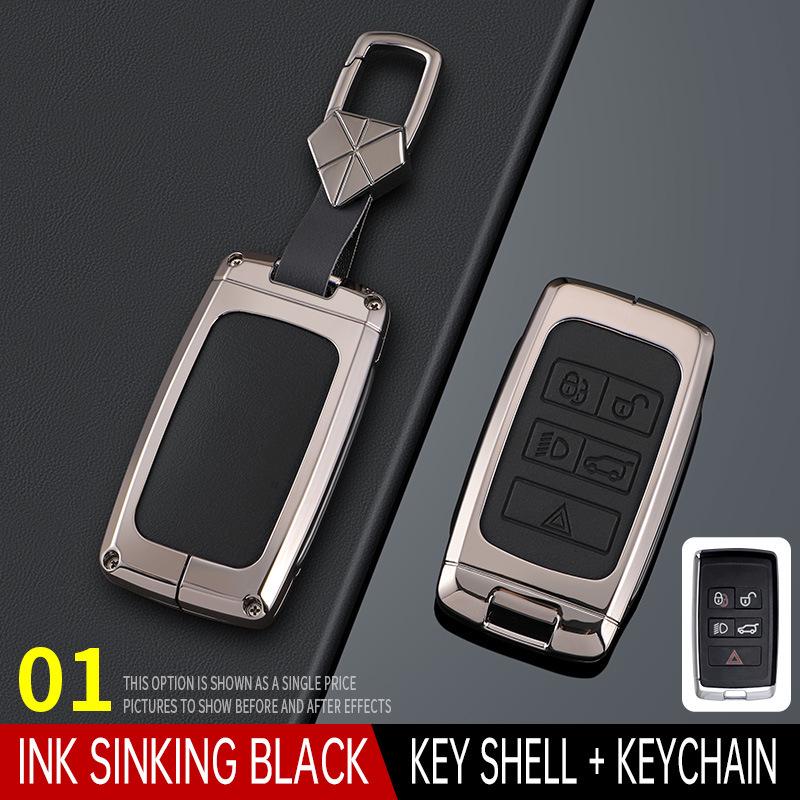 Compatible Key Case for Land Rover Range Rover: Evoque, Velar, Discovery 5, Sport, Defender - High-End Shell