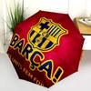 FC Barcelona  Pattern, Automatic Folding Umbrella, Portable and Foldable Design, 8 Ribs, a Christmas or Birthday Gift.