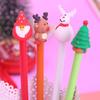 Cartoon Reindeer & Snowman Ballpoint Pen - Creative Christmas Gift for Kids & Students