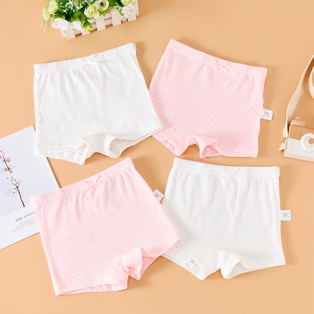 תחתונים בוקסר מכותנה רשת לילדים, נושמים, מצוירים, חבילה של 4, מכנסיים קצרים יוניסקס דרגה א'