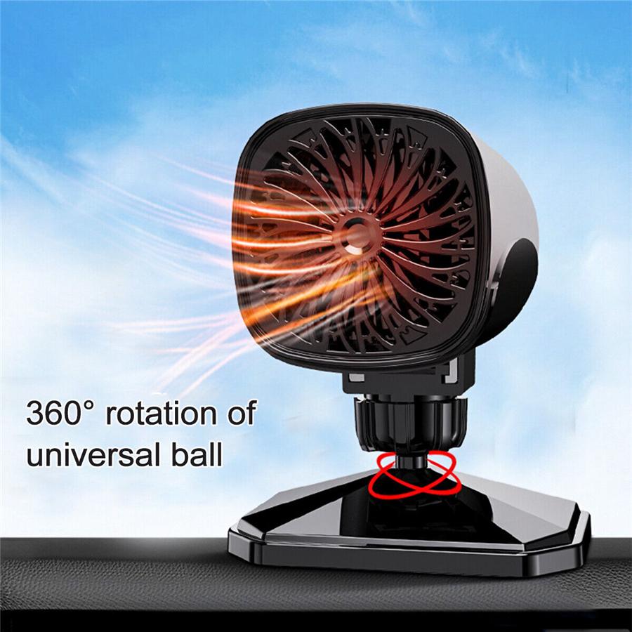 New 1 PCS 12V Car Air Heater Fan 360° Rotary Interior Windshield Defroster Defogger