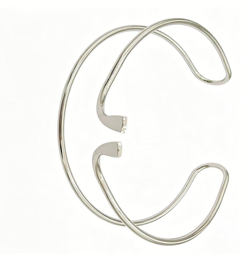 Lead-Free Geometric Exaggerated Open Arm Cuff Bracelet - Women's Fashion Jewelry
