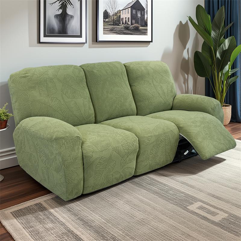 1/2/3 Seater Split Recliner Sofa Covers Jacquard Stretch Armchair Slipcover Lounge Recliner Chair Cover for Living Room
