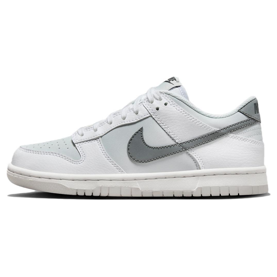 

Новые Nike Dunk Low Светоотражающий Swoosh Белые GS FV0365-100 36.5