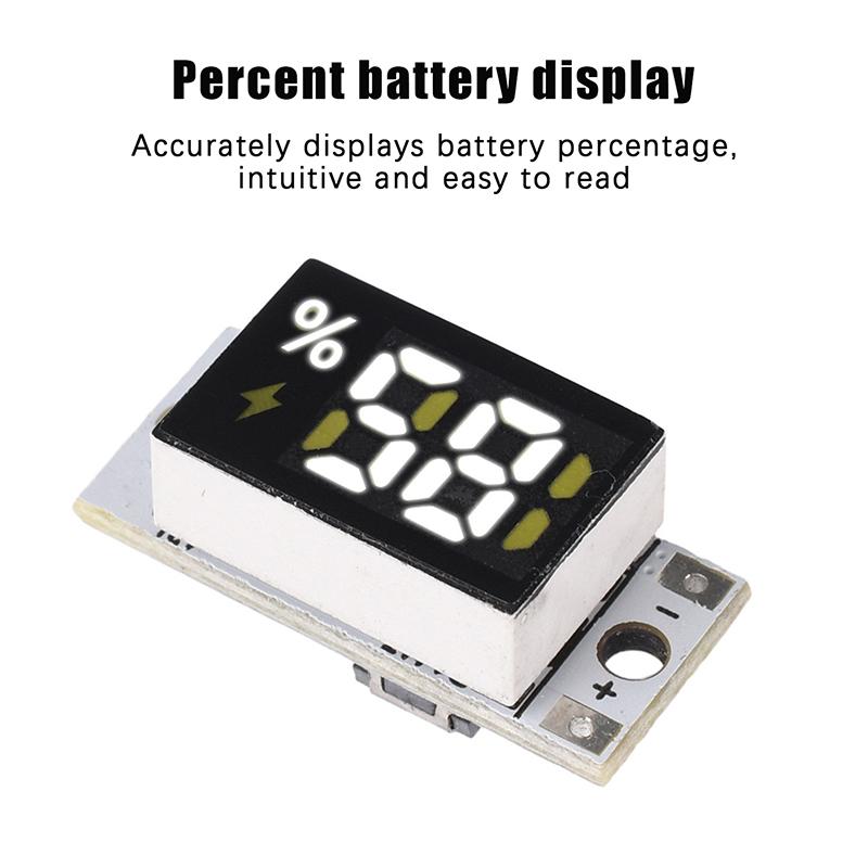 2026 New Mini Battery Level Indicator Module Voltage Tester 1S 2S 3S 4S Series Battery Meter Lithium Battery Display Module