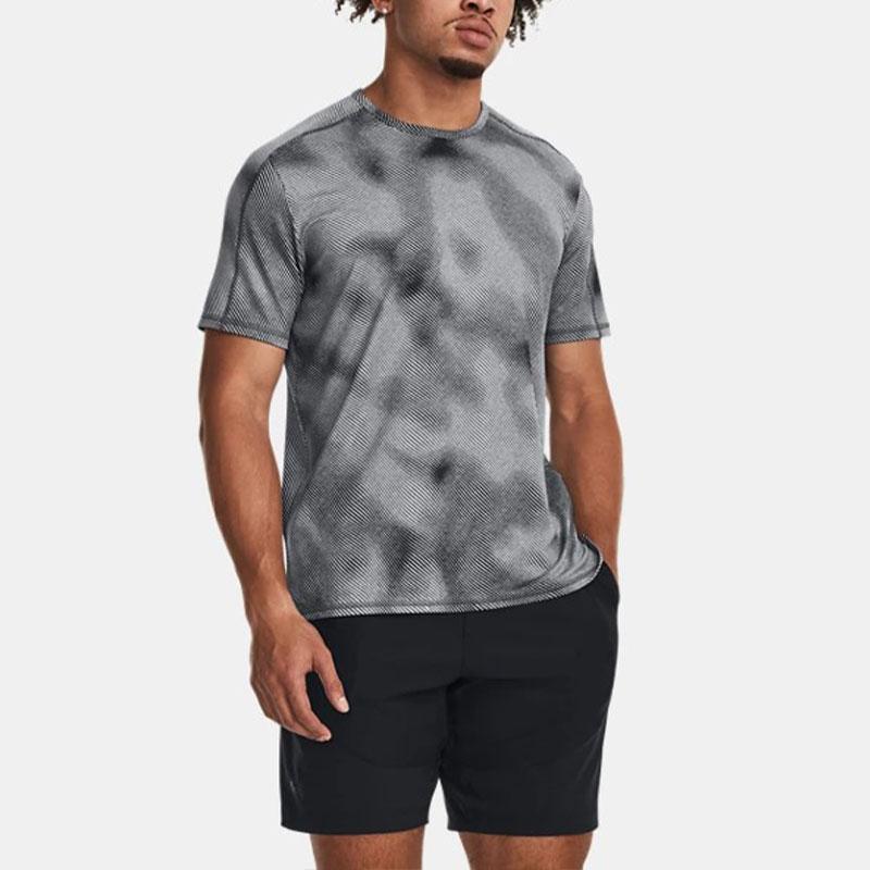 Under Armour Meridian Graphic Print Crew Neck T-Shirt Men Black 1379671-001
