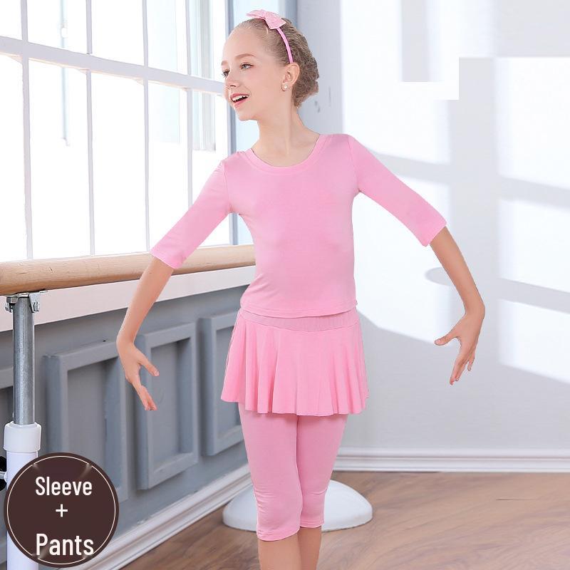 Tanz- & Fitness-Yoga-Kleidung für Mädchen - Gymnastik-Outfit für Kind & Eltern - Frühling bis Herbst