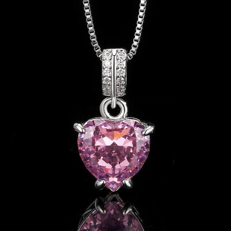 Jewelry Set Earrings Rings Necklaces Accessories High Carbon Diamonds Ice Flower Cut Hearts High-end Women's Styles Batch Shipped