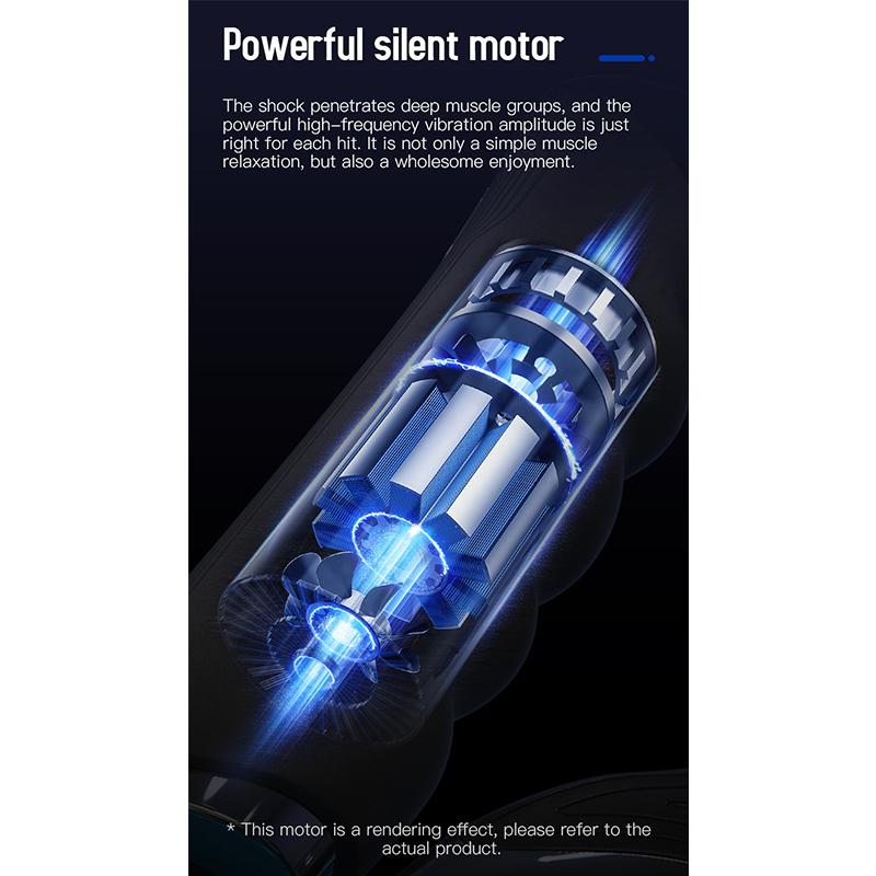 Elektrisches Zervixmassagegerät entspannt die Schulter- und Nackenmuskulatur durch Vibrations-Faszienpistole