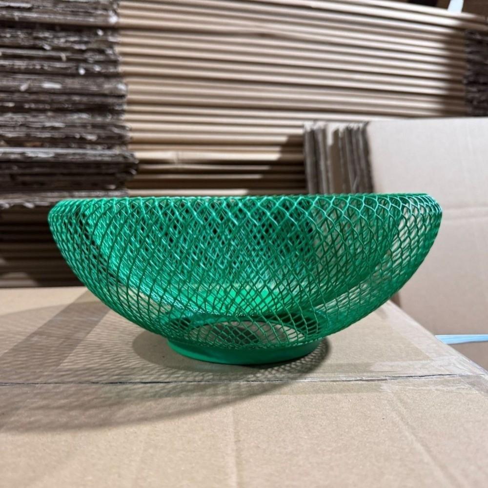 Nordic Style Double-layer Fruit Basket Iron Metal Fruit Tray INS Style Mesh Storage Tray  Kitchen