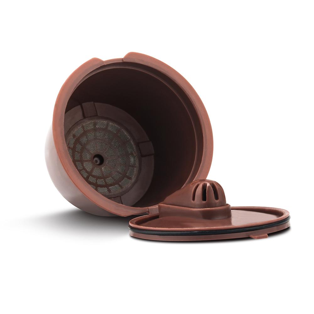 

Reusable Coffee Capsule For Dolce Gusto Machine with Spoon Brush Normal Version & Crema Maker Nespresso Coffee Accessories