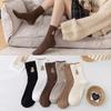 5 Pairs Bear Embroidery Snow Boot Socks Breathable Sports Socks Women Socks  Winter