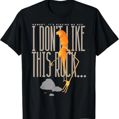 Marcus Worm Meme T-Shirt Lustiges Internet-Meme Wurm-Design mit 'Ich mag diesen Stein nicht'-Slogan Lässiges T-Shirt Shirts für Männer