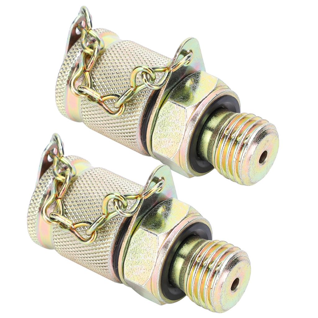 2 Stück Hydraulik-Testadapter Hochdruckschlauchanschluss Messpunkt Kupplungswerkzeug M10 x 1-M12 x 1,25