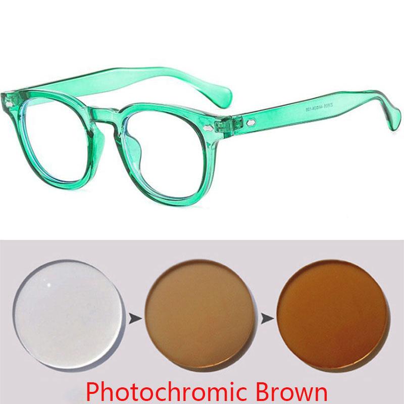 Vintage Kleine Runde Brille Herren Damen Nieten Brille Kurzsichtigkeit Korrektionsbrille -1.0 -1.5 -2.0 -2.5 -3.0 -3.5 -4.0 -6.0