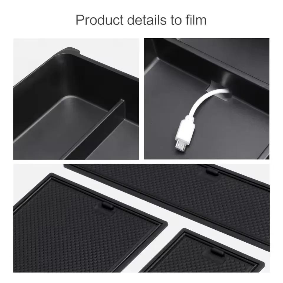 For Honda Pilot 2023 2024 Center Console Armrest Storage Box Organizers Tray Car Interior Accessories Tidying
