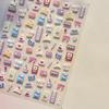 Beach Shell Swim Ring Bikini Watermelon Cat Ice Cream Crab Sunglass Coconut Tree Flowers Fruits Nail Art Stickers Decals