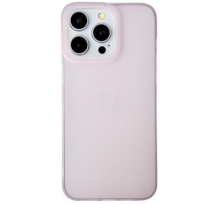 Frosted Large Hole Transparent Silicone Case for iPhone 11 to 17