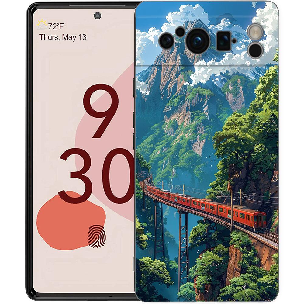 Landscape Japan Series Aestheticism Scenery Phone Case For Google Pixel 9 8 7 6 Pro XL 8A 6A 7A 5G Soft Shockproof TPU Cover