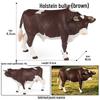 Realistic Farm Animal Model Set: Dairy Cow, Simmental Bull, Yellow Cattle, Fighting Bull, Water Buffalo, Yak