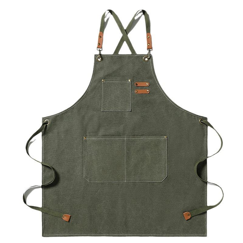 Customizable Polyester Cotton Canvas Apron for Hairdressing & Catering
