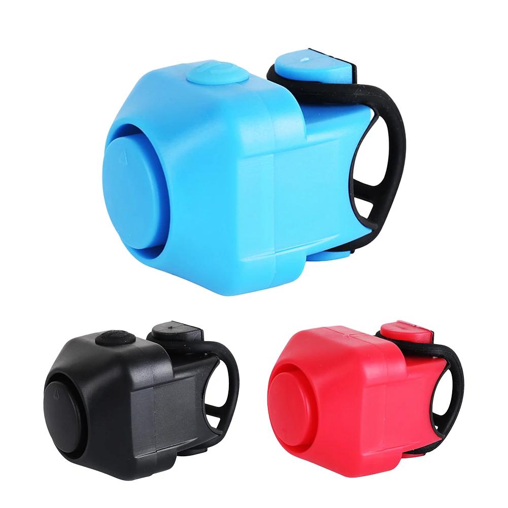 1Pc Electric Bicycle Bell 130dB Horn Rainproof MTB Road Bike Handlebar Ring Silica Gel Shell Speaker Cycling Accessories