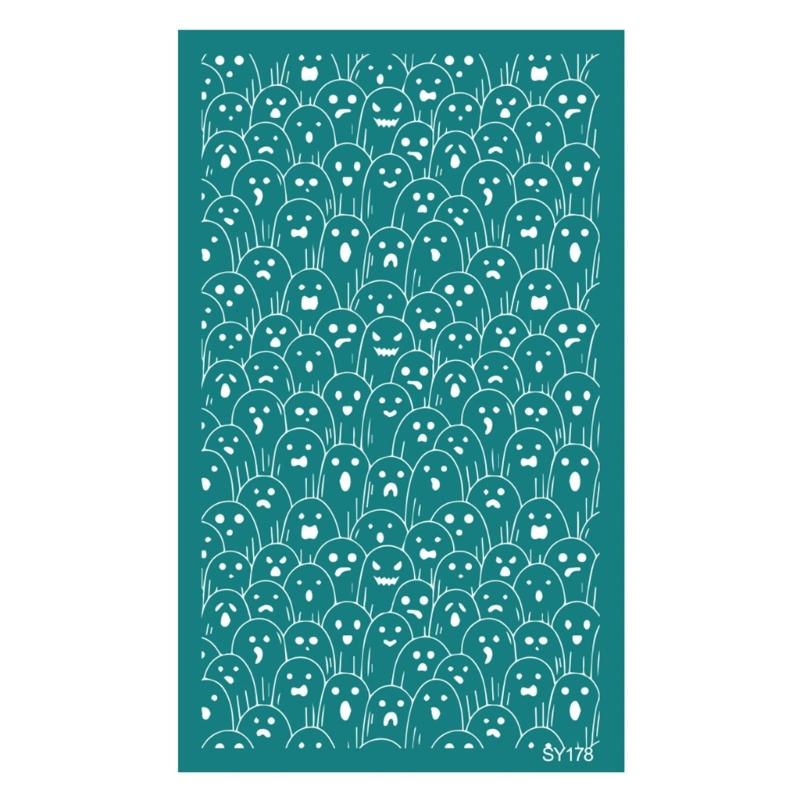 Silk Screen Printing Stencils for Painting on Clay, Fabric, Wood, Self-Adhesive Silkscreen Stencils for Jewelry Making