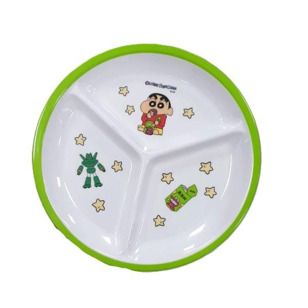 Crayon Shin-chan Round 3-Section Divided Plate