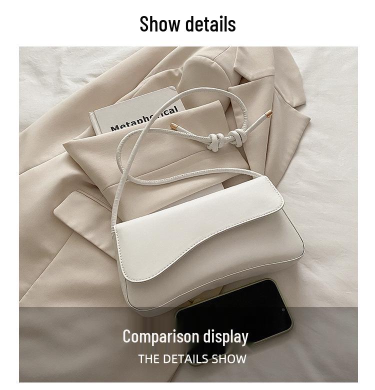 Sac à rabat bandoulière polyvalent pour femmes, nouveau style: Sac à main carré compact et élégant pour le travail et les déplacements