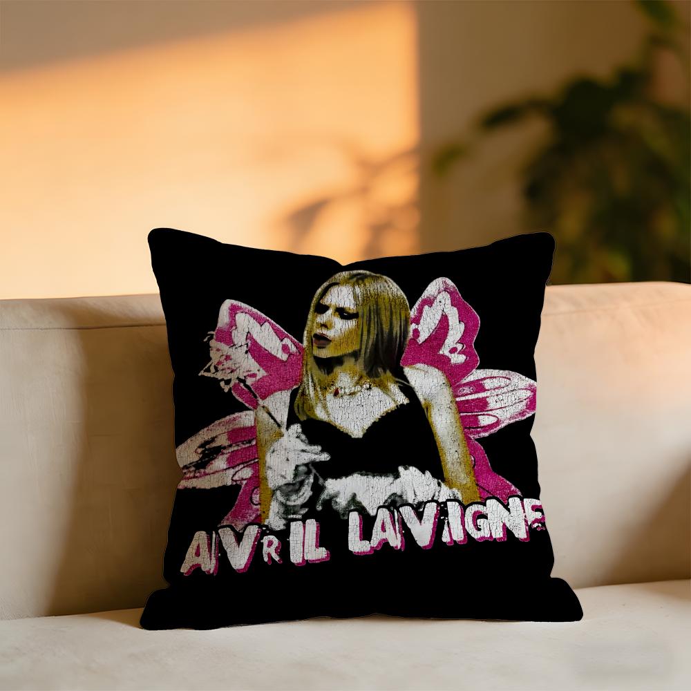 

Avril Lavigne Cushion Cover Cozy Velvet Throw PillowSoft Warm Cushion For Sofa Bed 30x30 cm