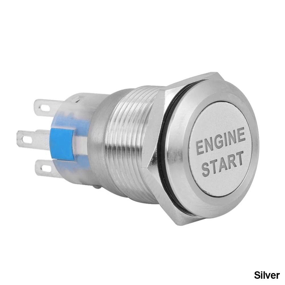 12V Waterproof Ignition Starter Switch Zinc-Aluminium Zinc Zinc Alloy Horn Button Switch  Motorcycle Use