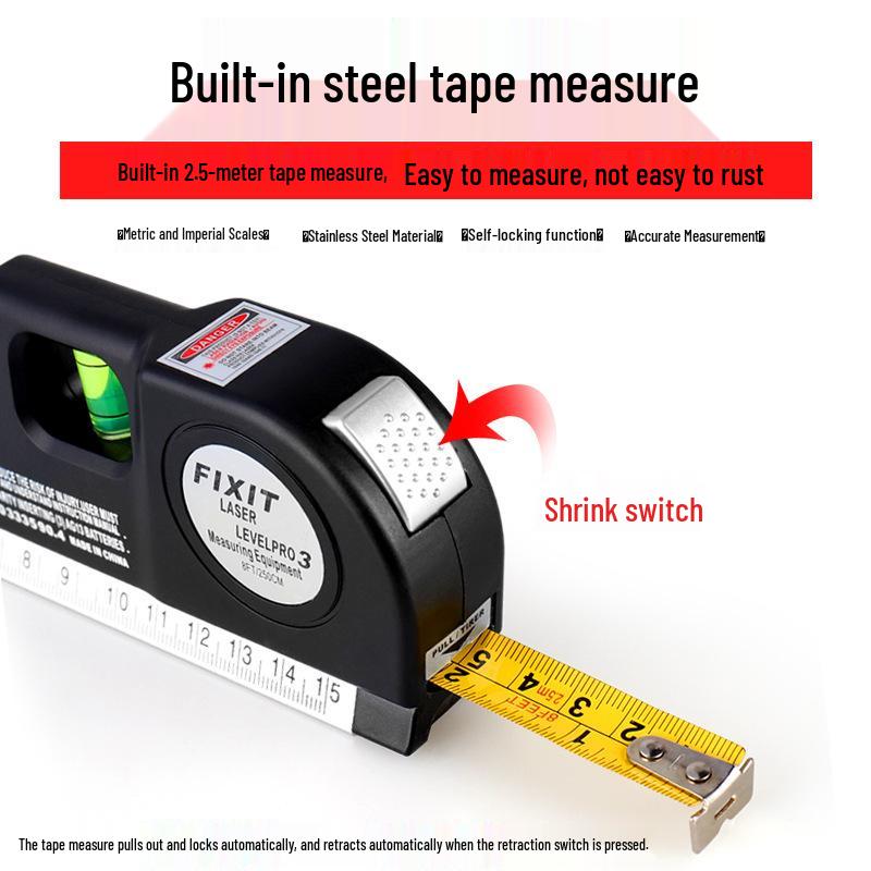 High Precision Multifunctional Infrared Laser Level and Measuring Tool