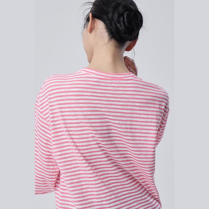 Benetong Striped Slub Short Sleeve T-Shirt_Batse2631Pk