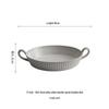 Changbaosen 11-inch Kiln-Glazed Ceramic Baking & Serving Dish