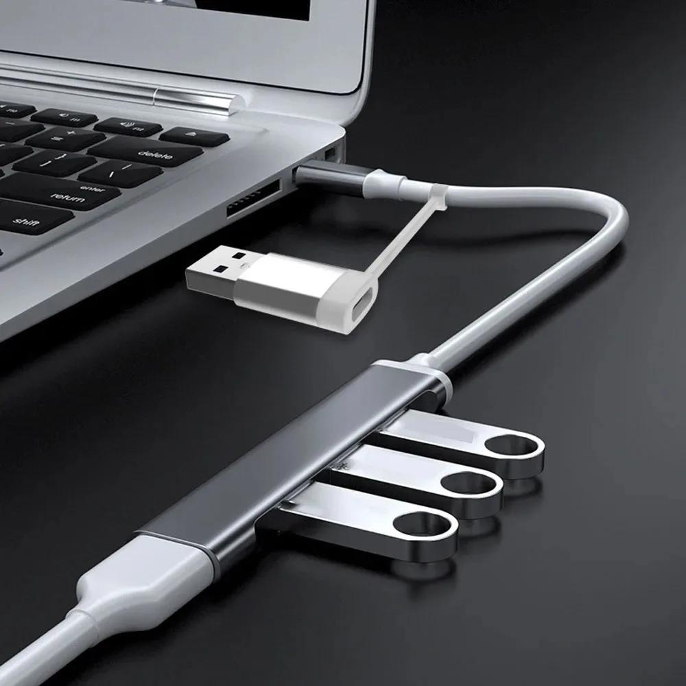 4 In 2 USB 3.0 HUB USB C Docking Station Type C 3.1 HUB Multi USB Splitter OTG Adapter for PC Laptop