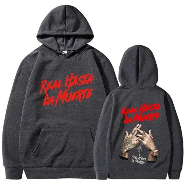 2022 NEW Printed Hoodies Sweatshirt Coat Real Hasta La Muerte casual Tracksuit Costume Unisex Women Clothing Anime Pullover Hoodie Unisex