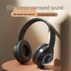 Luminous Bluetooth Wireless Gaming Headphones with Heavy Bass & Card Slot