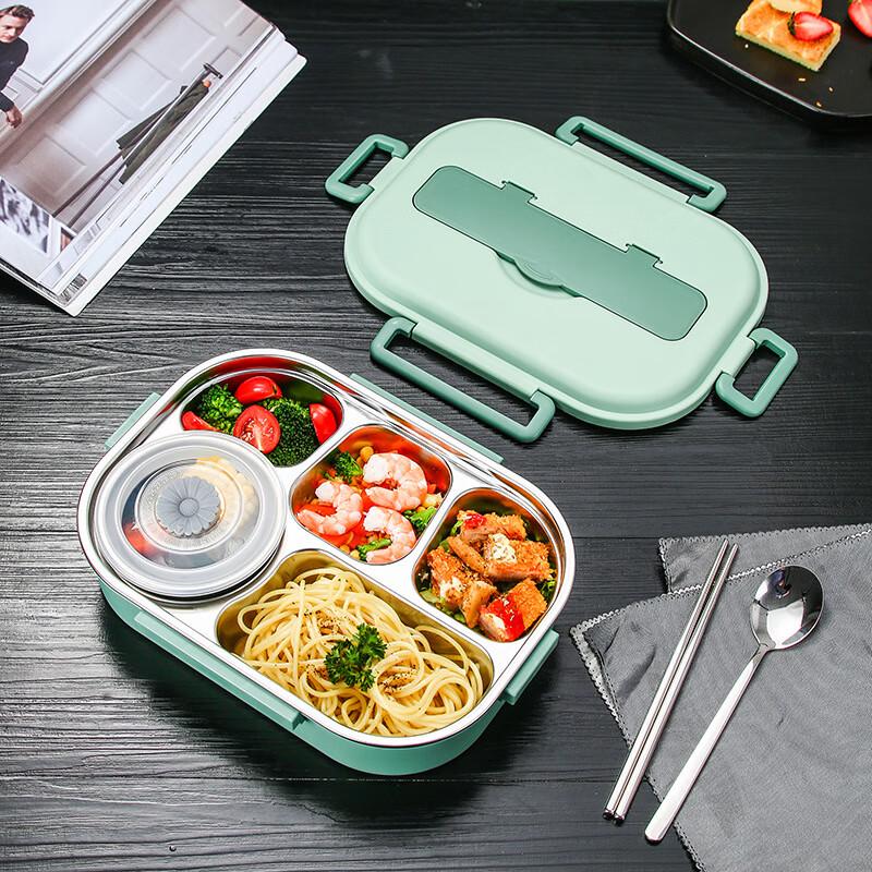 Jingxun 304 Stainless Steel 5-Compartment Lunch Box